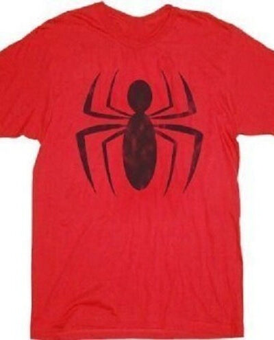 Spider-Man Ink Red Spider Distressed Logo T-shirt