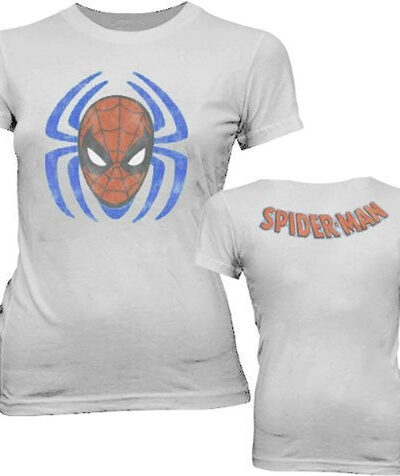 Spider-Man Sense Spider Face Distressed Cement T-shirt