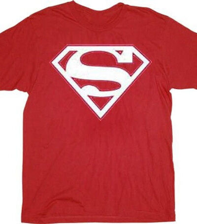 Superman White Shield Logo T-shirt
