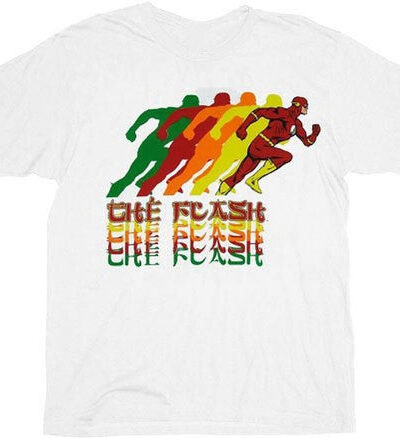 The Flash Running Repeat White T-shirt