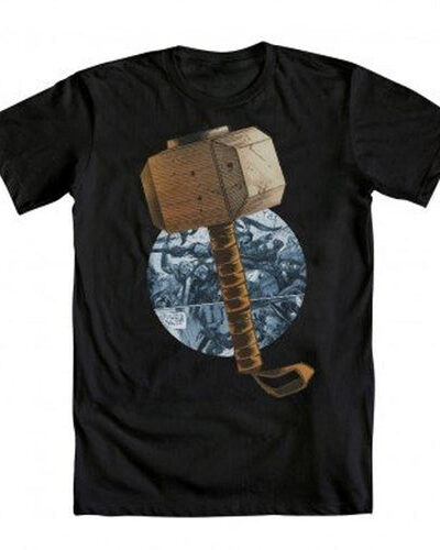 The Mighty Thor Thor’s Hammer Comic Circle T-shirt