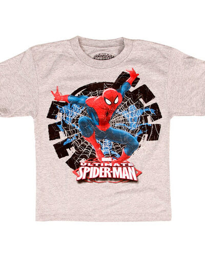 Ultimate Spider-Man Flying Hidden Glow in the Dark T-Shirt