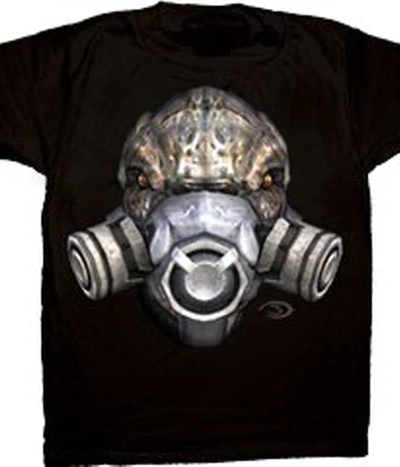 Halo 3 Grunt Realistic Gas Mask Face T-shirt
