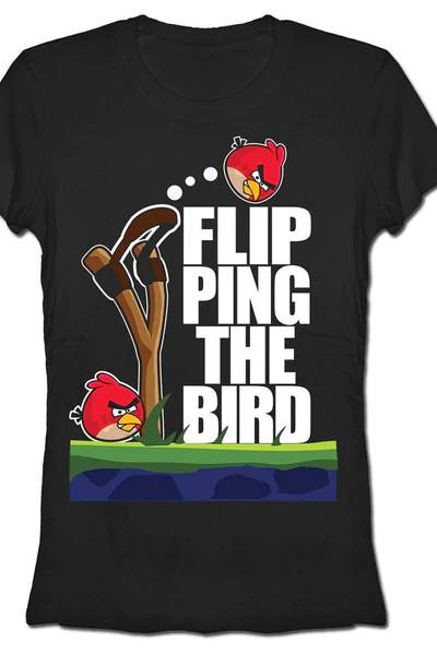 Angry Birds Flip the Bird Juniors T-shirt