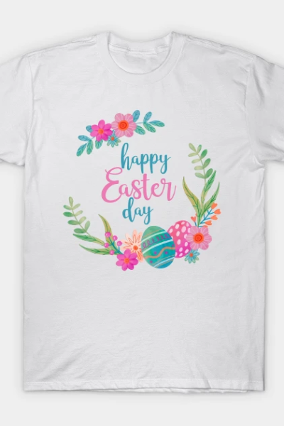 Easter, Happy Easter! Eggs Colorful Gift Hunting Cute Shirt, Women Men Kids T-Shirt