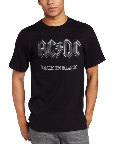 AC/DC Back in Black Adult T-shirt