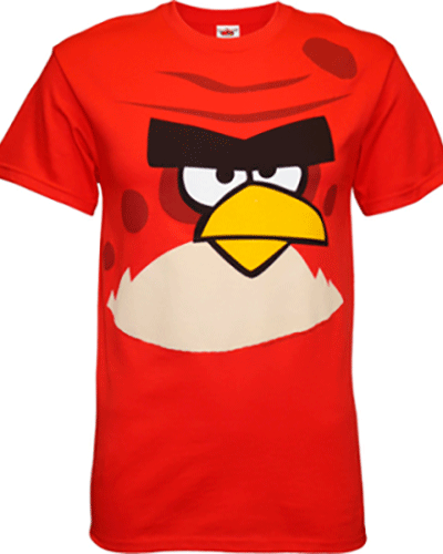 Angry Birds Big Brother Jumbo Print Face and Chest T-shirt