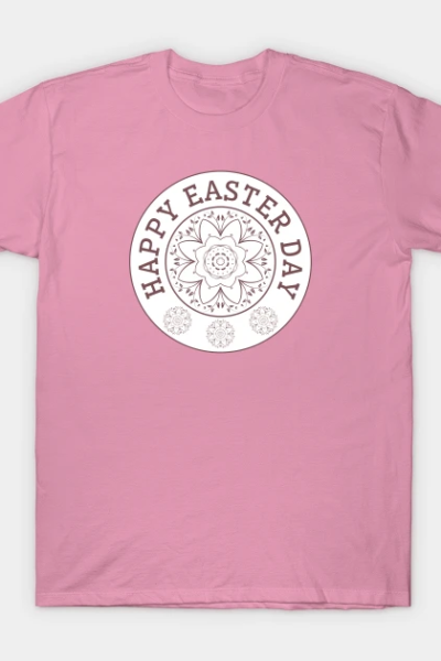 Happy Easter Day Floral T-Shirt