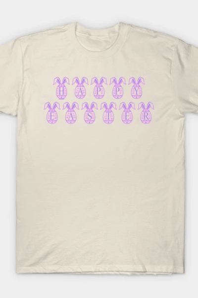Happy Easter Pink and Purple T-Shirt
