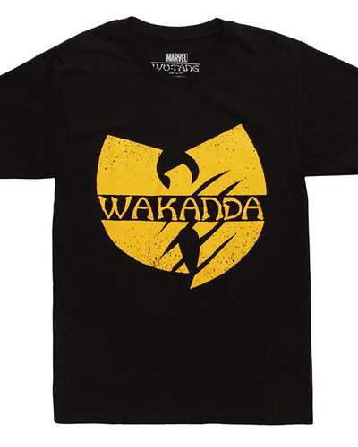 Black Panther Wakanda Wu Tang Black T-shirt