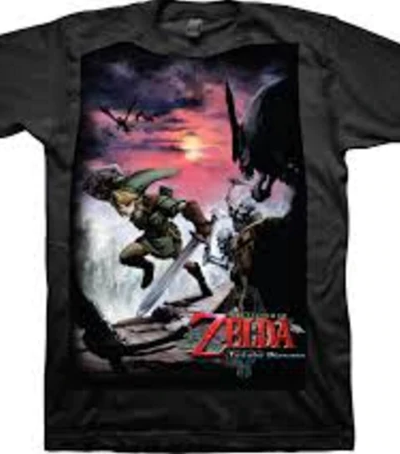 Nintendo Legend of Zelda Twilight Princess Scene T-shirt