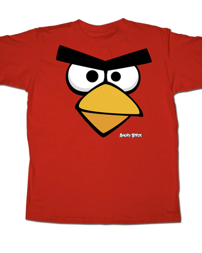 Angry Birds Red Face Youth T-shirt