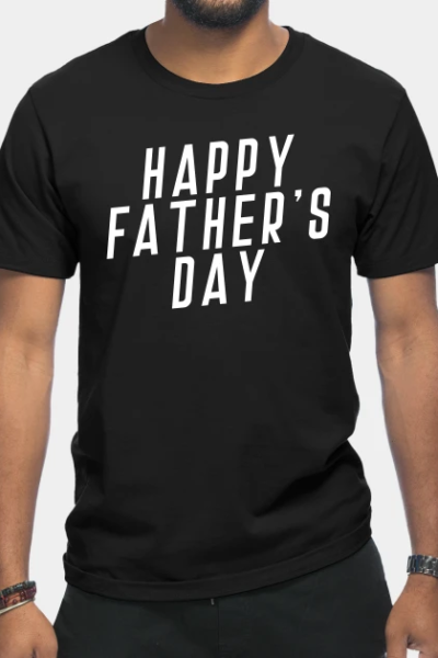 Simple Happy Father’s Day Typography T-Shirt