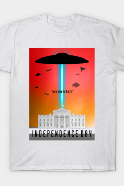 Independence day minimal poster art T-Shirt
