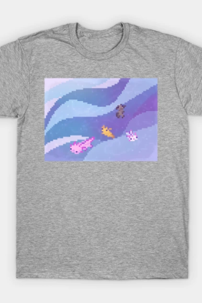 Minecraft 1.17: Axolotls Portrait T-Shirt
