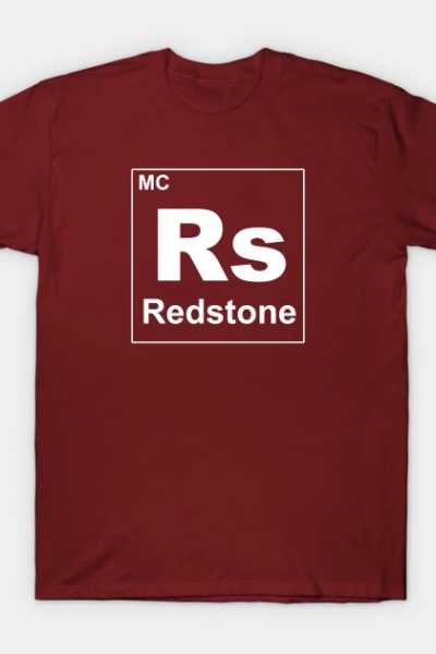 Redstone periodic symbol from Minecraft T-Shirt