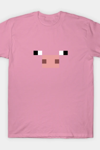 Minecraft Pig Face T-Shirt