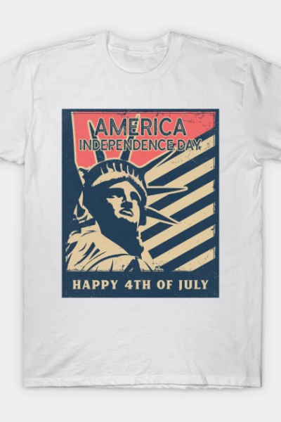 USA Statue Of Liberty American Men T-Shirt