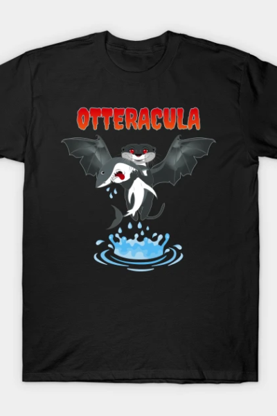 Halloween Pet | Otteracula | Funny Otters T-Shirt