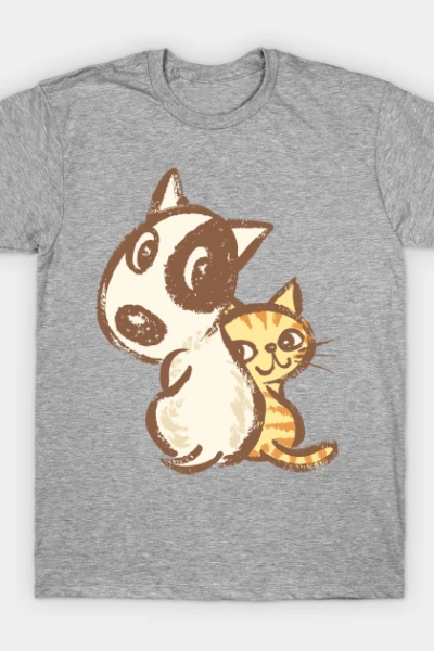 Dog and cat are turning around T-Shirt