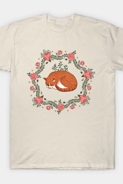 Cats and Roses T-Shirt
