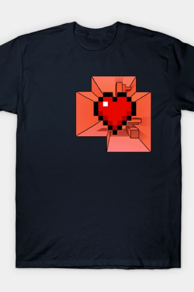Minecraft Heart T-Shirt