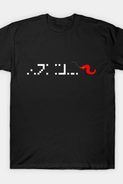 Red worm on a string except it’s enchanted T-Shirt