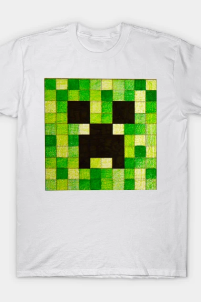 Minecraft Creeper Face T-Shirt