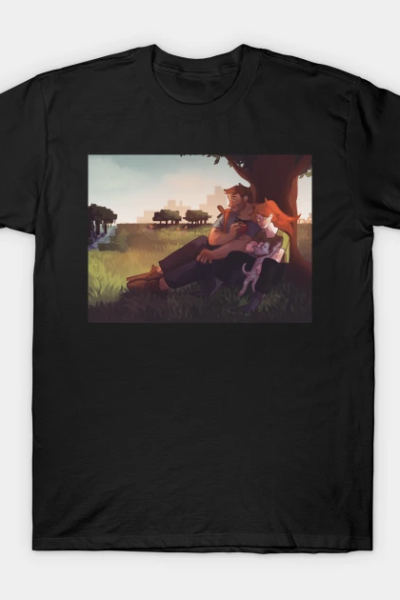 Minecraft Steve and Alex T-Shirt