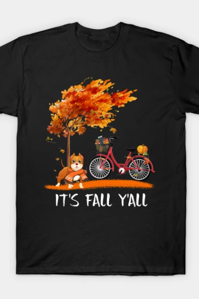 It’s Fall Y’all Pitbull T-Shirt