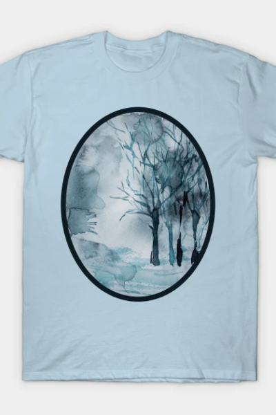 Framed Winter Watercolor T-Shirt
