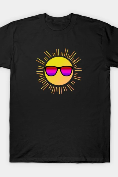 Sun with sunglasses version 1 T-Shirt