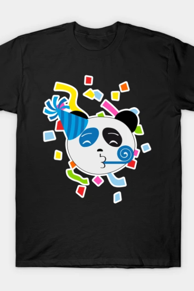 Panda Bear Partying Face T-Shirt
