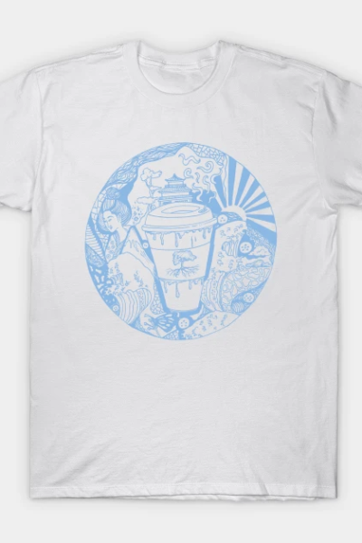 Light Blue Coffee In Japan T-Shirt