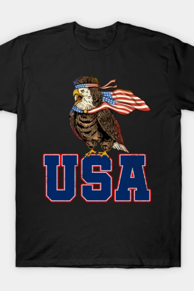 USA Eagle American Flag T-Shirt