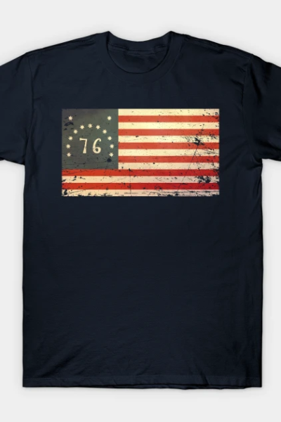 USA Bennington Flag – Vintage T-Shirt