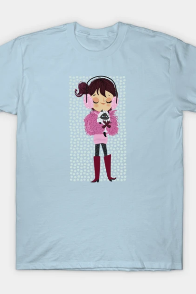 Lady and Cat 1 T-Shirt