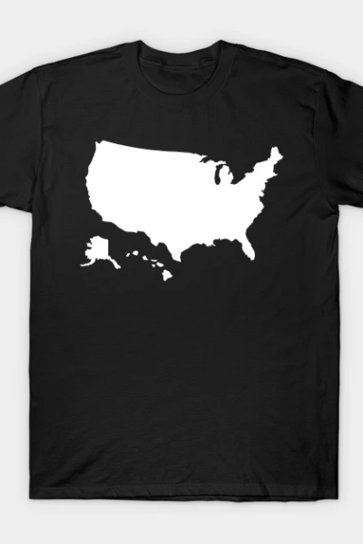 USA map Hawaii Alaska T-Shirt