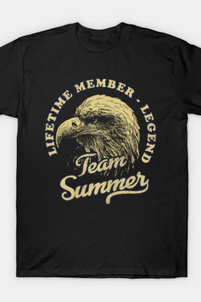 Summer Name – Lifetime Member Legend – Eagle T-Shirt