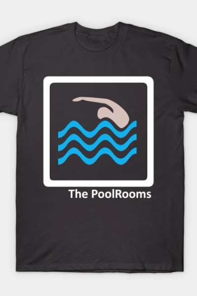 The PoolRooms -The Backrooms – White Outlined Version T-Shirt