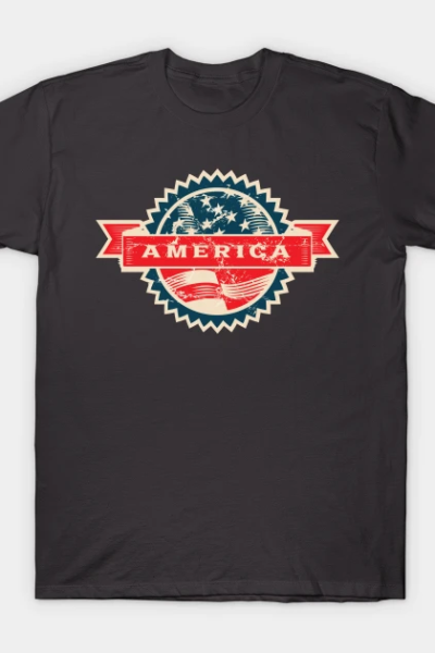 America Travel Tag T-Shirt