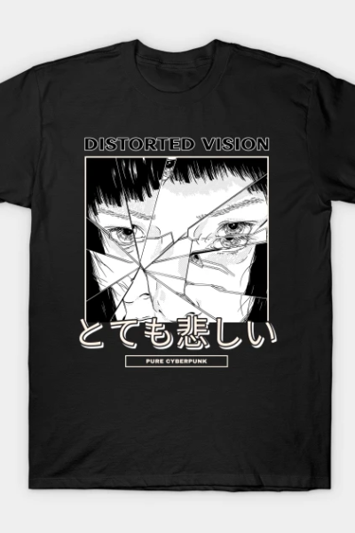 Distorted Vision Anime Inspired T-Shirt