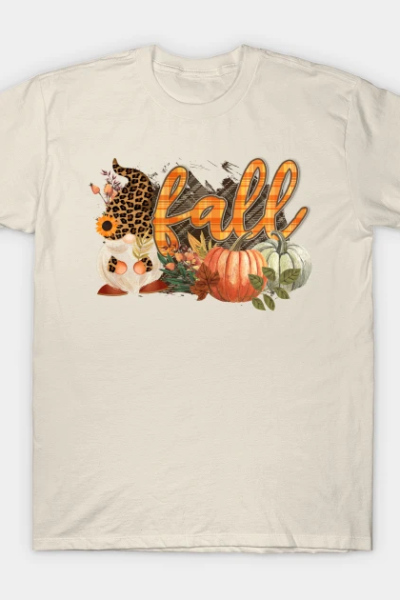 Plaid Fall Gnome T-Shirt