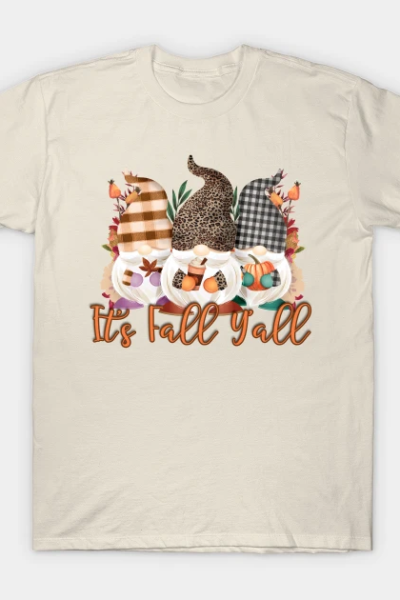 Fall Plaid Gnomes T-Shirt