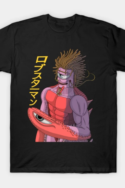 Anime Lobster Pink Man T-Shirt