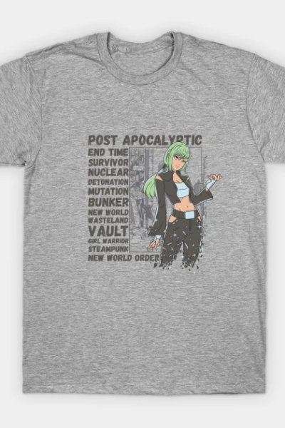 Postapocalyptic Anime and Manga girl T-Shirt