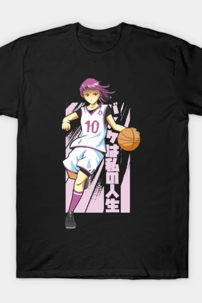 ANIME GIRL PLAYING BASKETBALL T-Shirt
