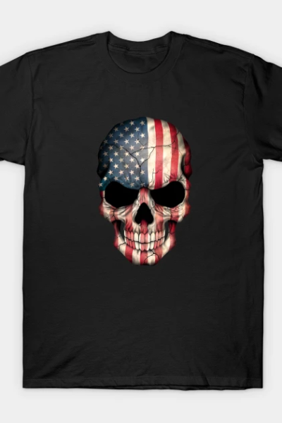 American Flag Skull T-Shirt