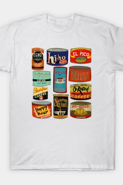 Vintage coffee tins T-Shirt