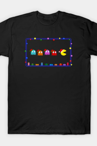 Santa Pac-Man T-Shirt